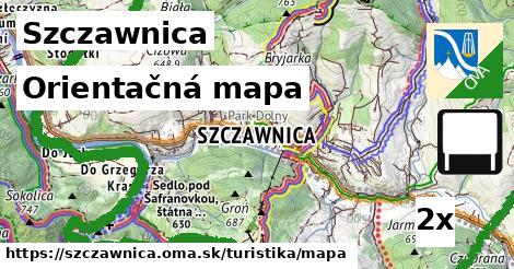 Orientačná mapa, Szczawnica