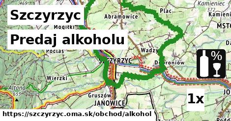 predaj alkoholu v Szczyrzyc