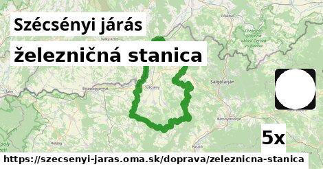 železničná stanica, Szécsényi járás