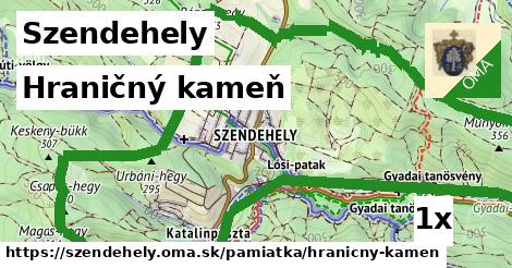 hraničný kameň v Szendehely