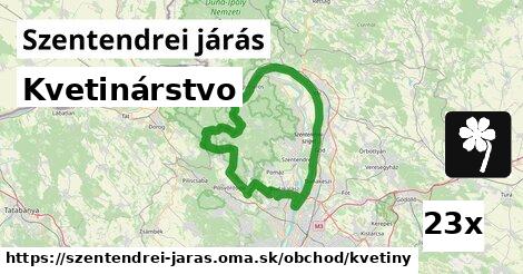 kvetinárstvo v Szentendrei járás