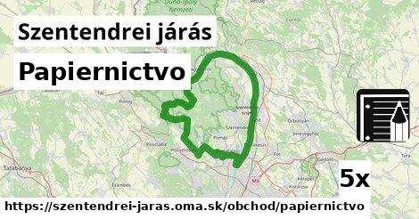 Papiernictvo, Szentendrei járás