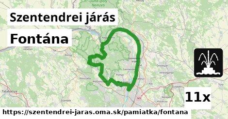 Fontána, Szentendrei járás