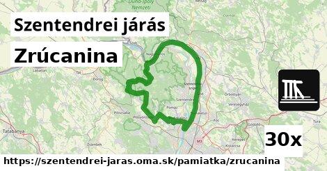 Zrúcanina, Szentendrei járás