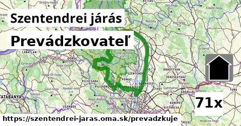 prevádzkovateľ v Szentendrei járás