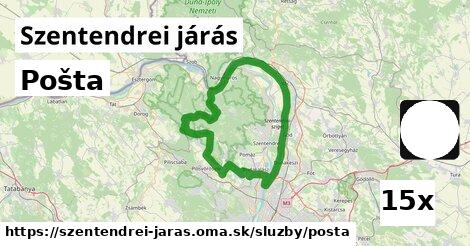 Pošta, Szentendrei járás