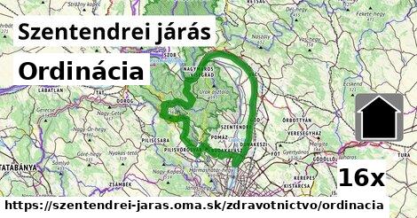 ordinácia v Szentendrei járás