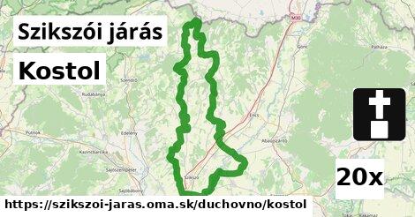 Kostol, Szikszói járás