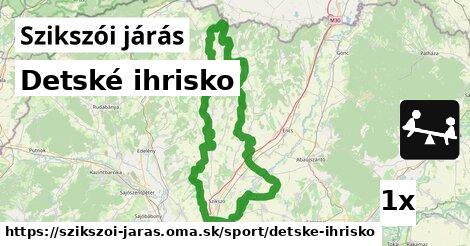 Detské ihrisko, Szikszói járás