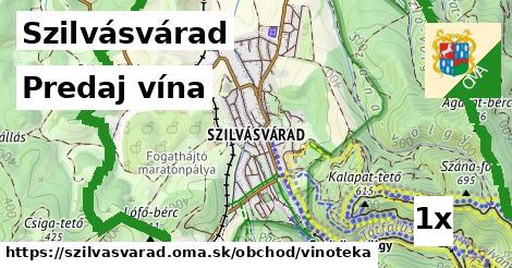 Predaj vína, Szilvásvárad