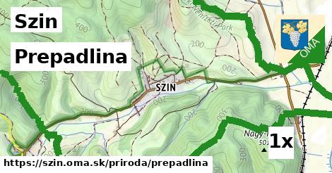 Prepadlina, Szin