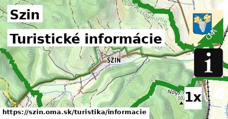 Turistické informácie, Szin