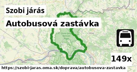 Autobusová zastávka, Szobi járás