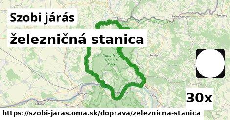 železničná stanica, Szobi járás