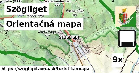 Orientačná mapa, Szögliget