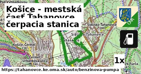 čerpacia stanica, Košice - mestská časť Ťahanovce