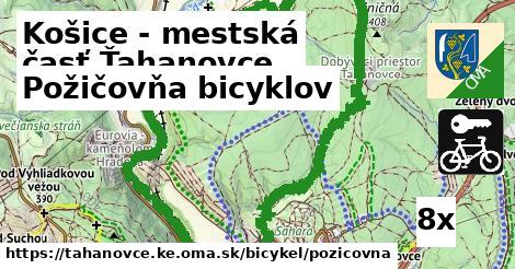 požičovňa bicyklov v Košice - mestská časť Ťahanovce