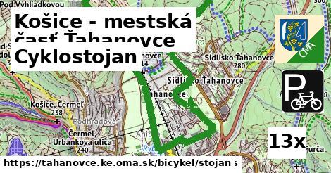 Cyklostojan, Košice - mestská časť Ťahanovce