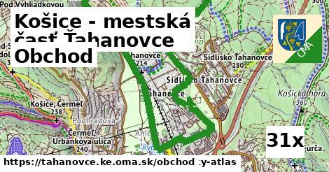 obchod v Košice - mestská časť Ťahanovce