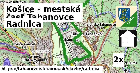 Radnica, Košice - mestská časť Ťahanovce
