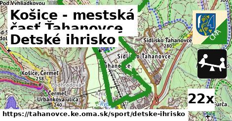 Detské ihrisko, Košice - mestská časť Ťahanovce