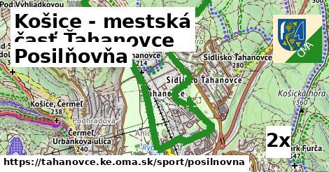 posilňovňa v Košice - mestská časť Ťahanovce