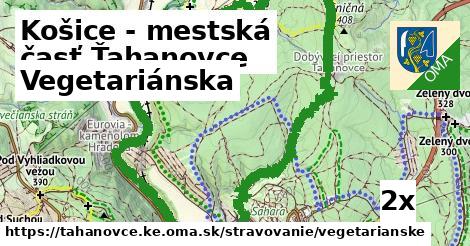 vegetariánska v Košice - mestská časť Ťahanovce