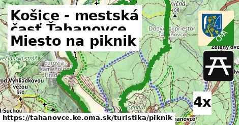 Miesto na piknik, Košice - mestská časť Ťahanovce