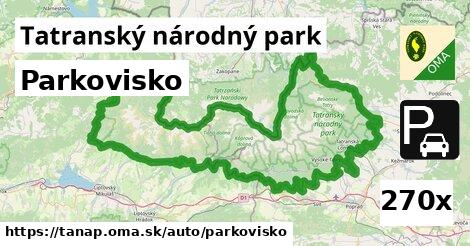 Parkovisko, Tatranský národný park