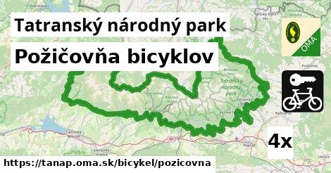 Požičovňa bicyklov, Tatranský národný park