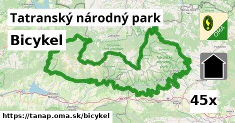 bicykel v Tatranský národný park