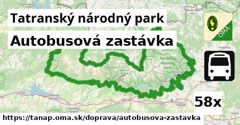 Autobusová zastávka, Tatranský národný park