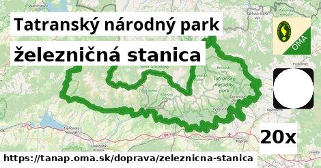 železničná stanica, Tatranský národný park