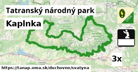 Kaplnka, Tatranský národný park