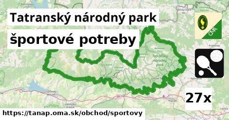 športové potreby, Tatranský národný park