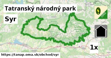Syr, Tatranský národný park
