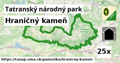 Hraničný kameň, Tatranský národný park