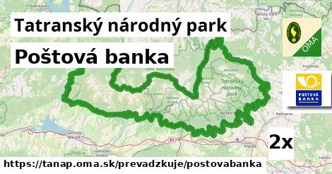 Poštová banka, Tatranský národný park