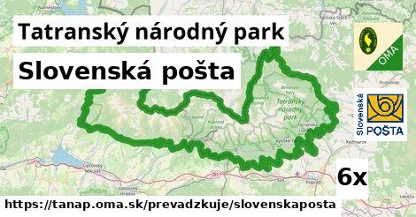 Slovenská pošta, Tatranský národný park