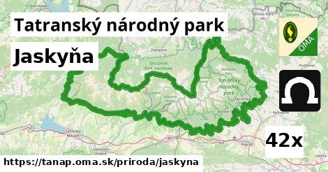 Jaskyňa, Tatranský národný park