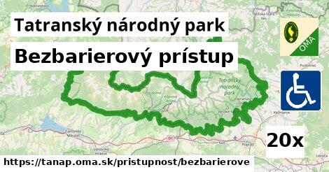 Bezbarierový prístup, Tatranský národný park