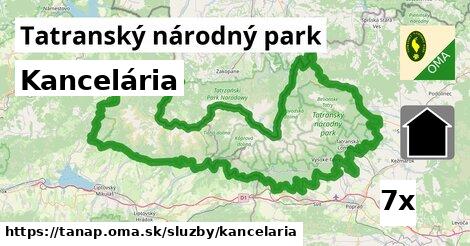 Kancelária, Tatranský národný park