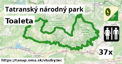 Toaleta, Tatranský národný park