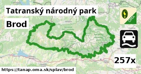 Brod, Tatranský národný park