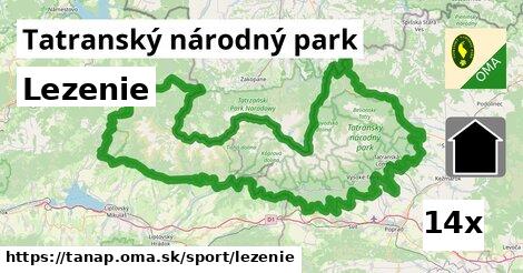 Lezenie, Tatranský národný park