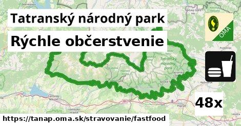Rýchle občerstvenie, Tatranský národný park