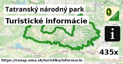 Turistické informácie, Tatranský národný park