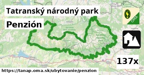 Penzión, Tatranský národný park