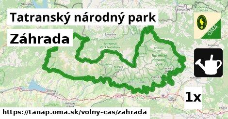 Záhrada, Tatranský národný park