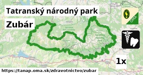 Zubár, Tatranský národný park